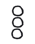 100% Silk Scrunchies Mini Trio (BLACK)
